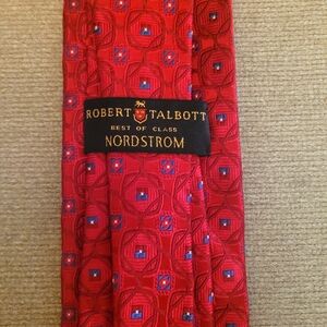 Robert Talbott for Nordstrom “Best of Class” Silk Tie – Red Geometric